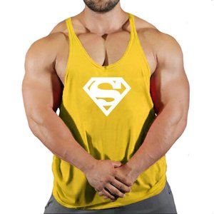 Muscular men's cotton gym vest